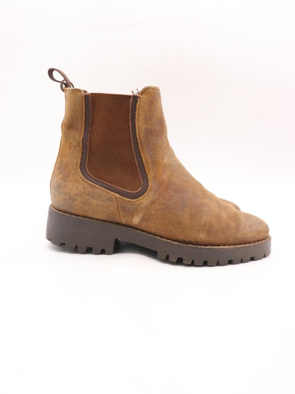 Thursday Legend Chelsea Women's Size 6 Safari Brown Suede Pull On Shoes